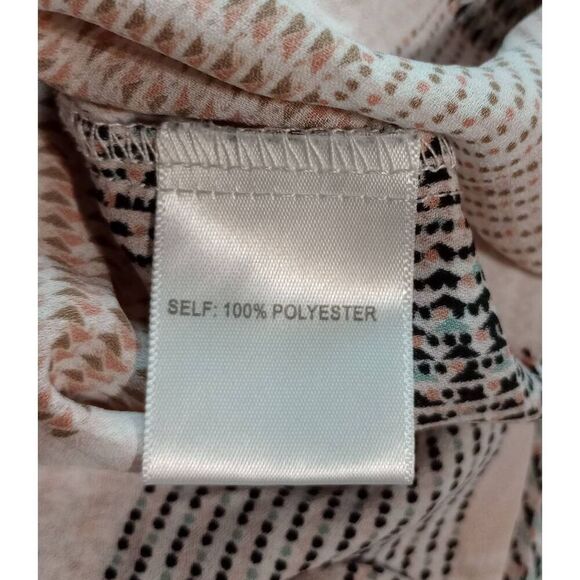 Jones New York Shirt Ladies‎ 1x Button Front 3/4 Sleeve Flowy Patchwork - Picture 6 of 7